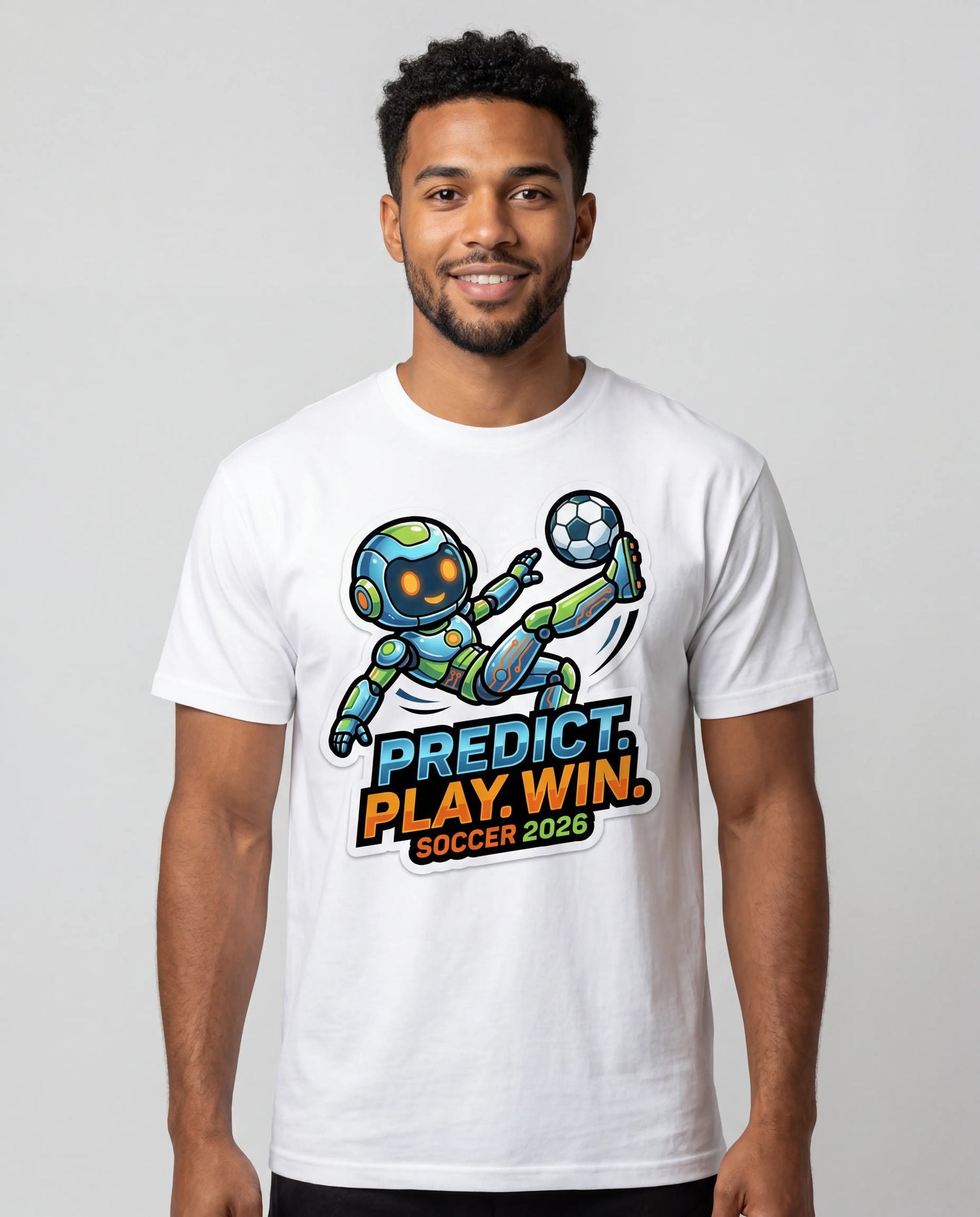 Marcus modeling a PortalX Gear tee — Men collection cover